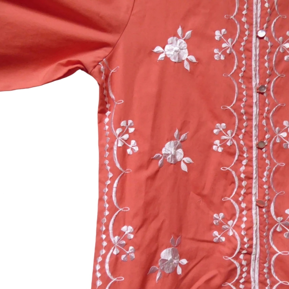 Caro of Honolulu embroidered kaftan dress - Picture 4 of 8